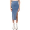 Falda midi lurex abertura